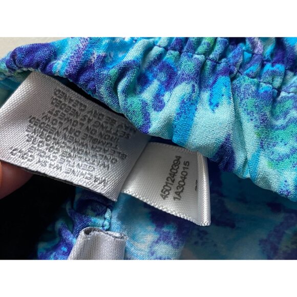 Zenergy Chicos 2 Blue Ikat Zip Up Jacket Sz Large Boho Geometric Artsy Lagenlook - Picture 7 of 14